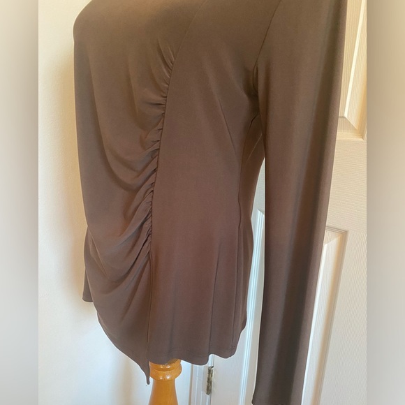 SOLD   Joseph Ribkoff Mocha Ruched Front - Picture 8 of 10